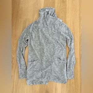 Athleta Heather gray wrap cardigan excellent condition size xxs but fits XS